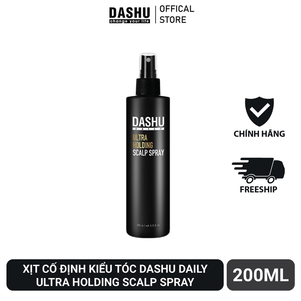 COMBO Sáp Dashu For Men Premium Ultra Holding Power 100ml  + Xịt Daily Ultra Holding Scalp Spray 200ml