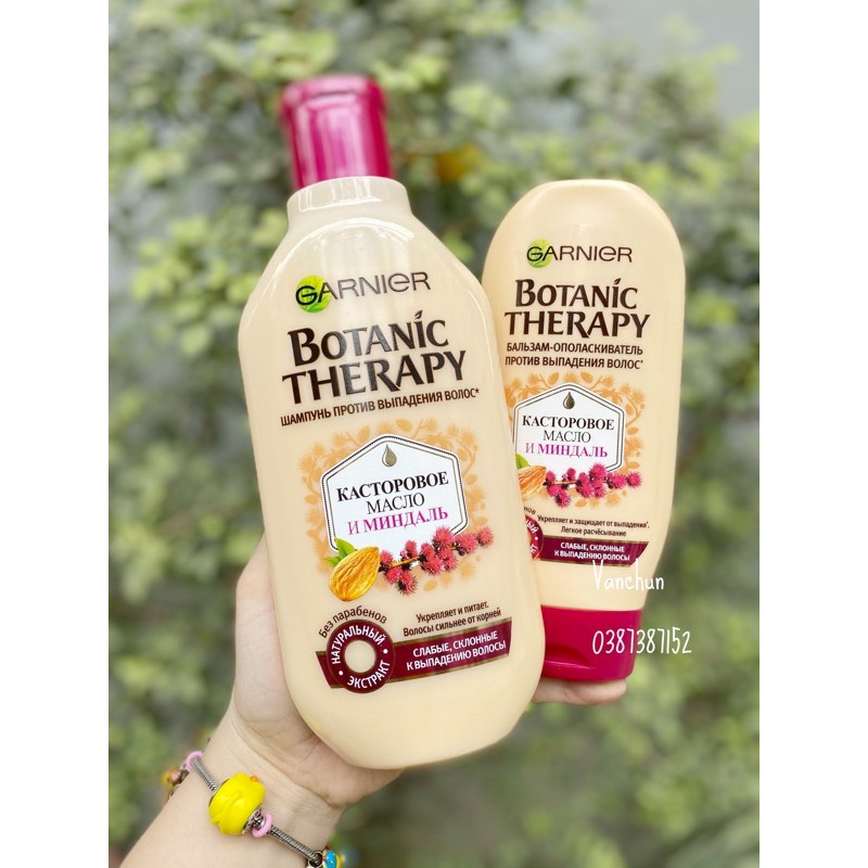 Gội xả Hạnh Nhân Garnier botanic therapy chống rụng tóc