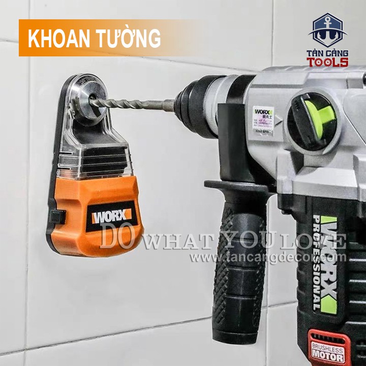 Hộp Thu Bụi Khoan Tường Worx WA1601