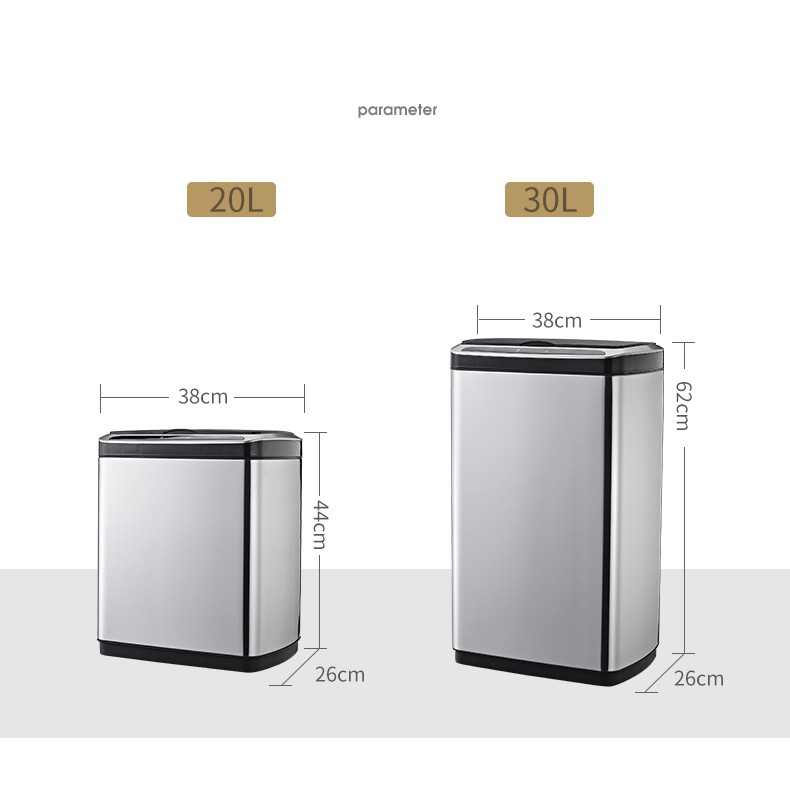 Thùng rác thông minh 30L GEV-H51-B