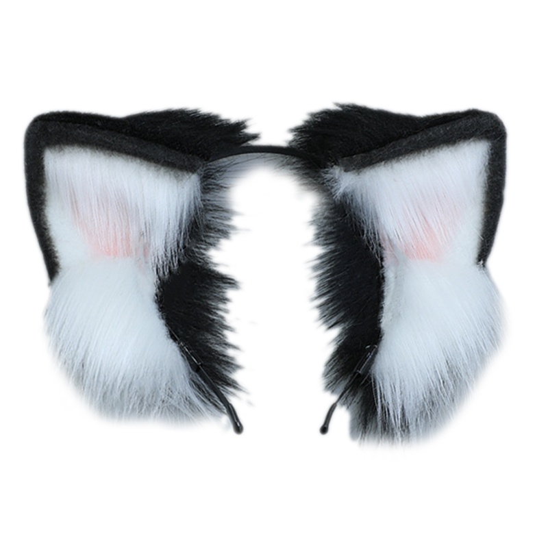 Băng Đô Tai Mèo Lông Xù Thủ Công Phong Cách Lolita Đáng Yêu