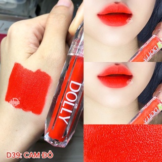 [ Cam đỏ - H02 ] Son lì không chì  mềm mịn( tặng dưỡng môi khi mua 3 son )