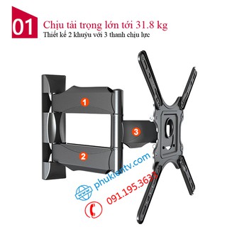 Giá treo tivi xoay đa năng NB P4 32 - 55 inch - Giá Treo Tivi Góc Tường Tiện Lợi