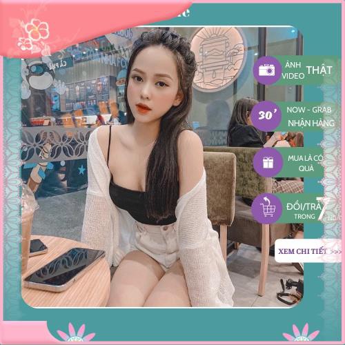 【Hàng sẵn sàng】 Áo len mỏng cardigan đầu mùa khoác ngoài siêu đẹp