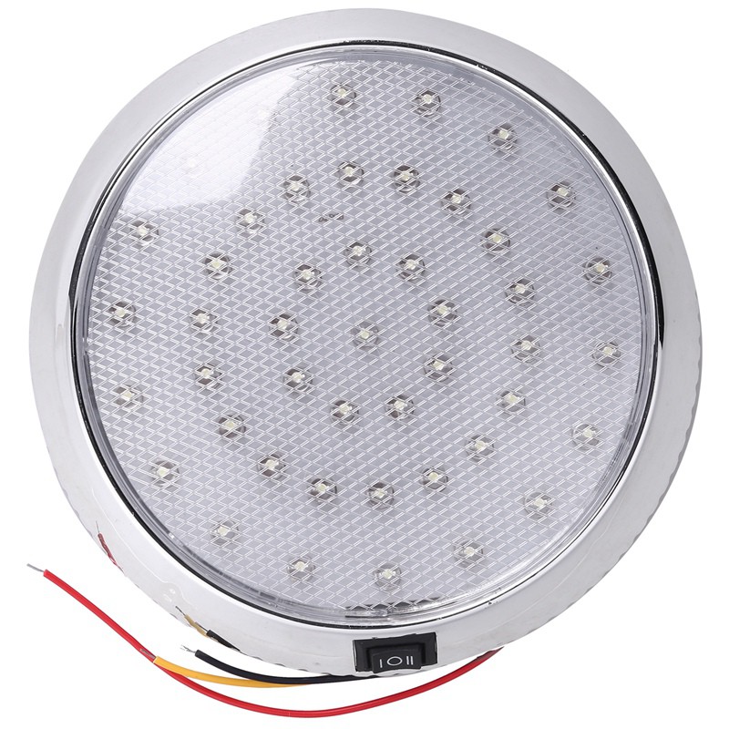 12V Car Round Ceiling Dome Roof Interior Light Boat Rv Surface Ceiling Light