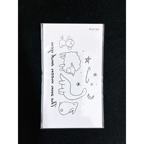 Hình xăm dán mini hình khủng long ( 10.5cmx6cm ) baby cute lên hình liền - HÀNG CÓ SẴN