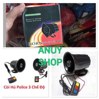 Bộ còi hú 3 chế độ police - hàng loại 1