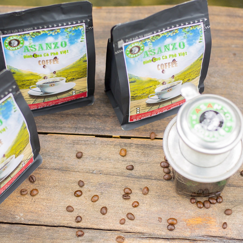 500g cà phê nguyên chất robusta sẻ hái chín