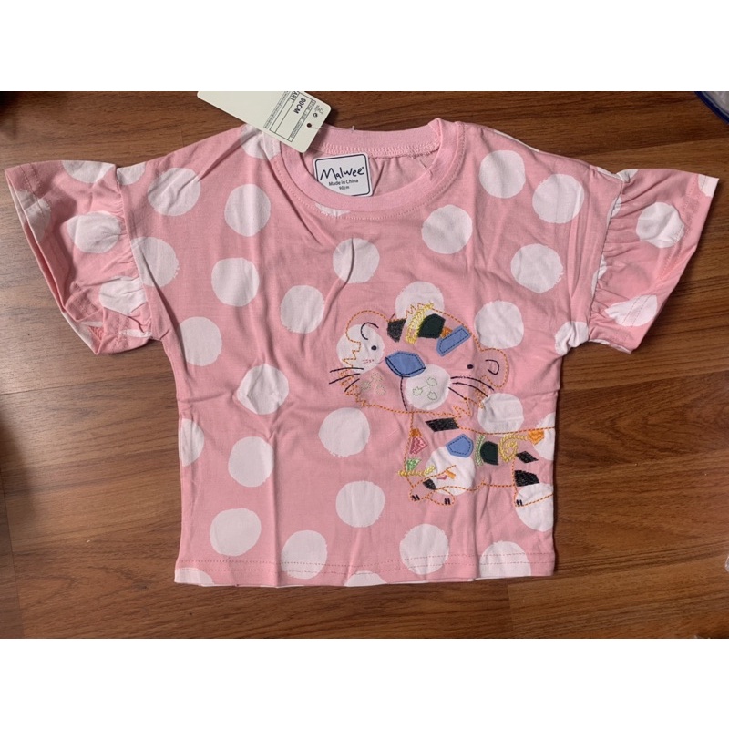 Áo thun cọc tay Malwee bé gái 1.5-8 tuổi 100% cotton