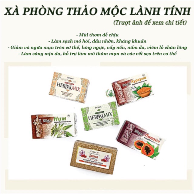 Xà phòng thảo mộc giảm mụn lưng, viêm lỗ chân lông, làm sáng da