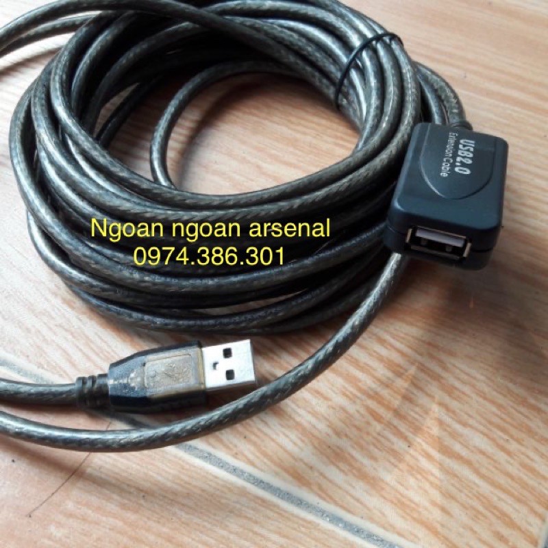 dây USB Nối dài hàng nhập khẩu cao cấp 5-10-15-20 mét chuẩn 2.0