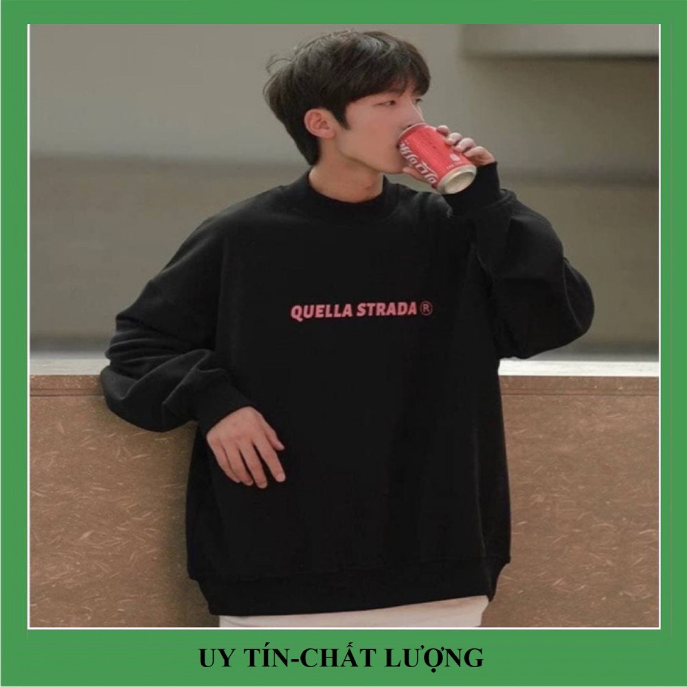 Áo sweater Quella strada nỉ thu đông mềm mịn dày dặn,form rộng phong cách unisex | BigBuy360 - bigbuy360.vn