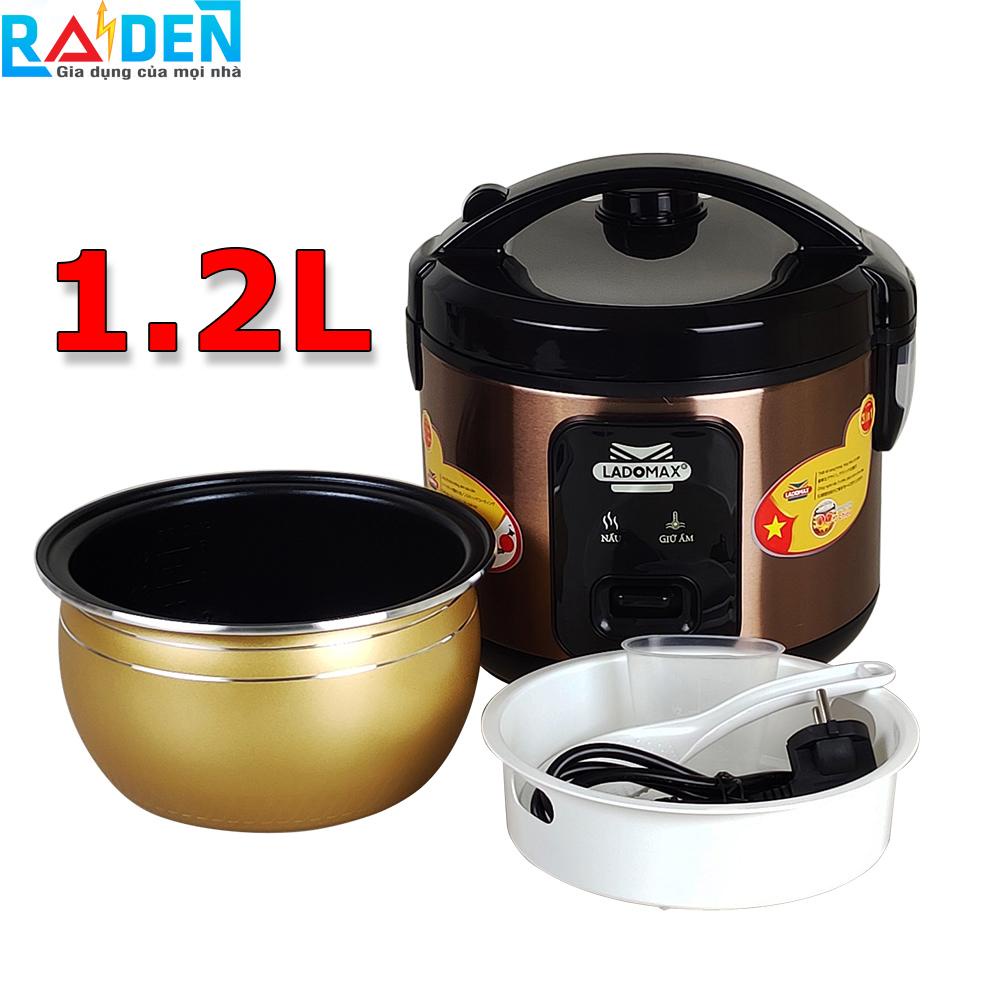 [Chính hãng] Nồi cơm điện 1.2L Ladomax HA-7812 lòng niêu chống dính, dành cho 2 - 3 người ăn