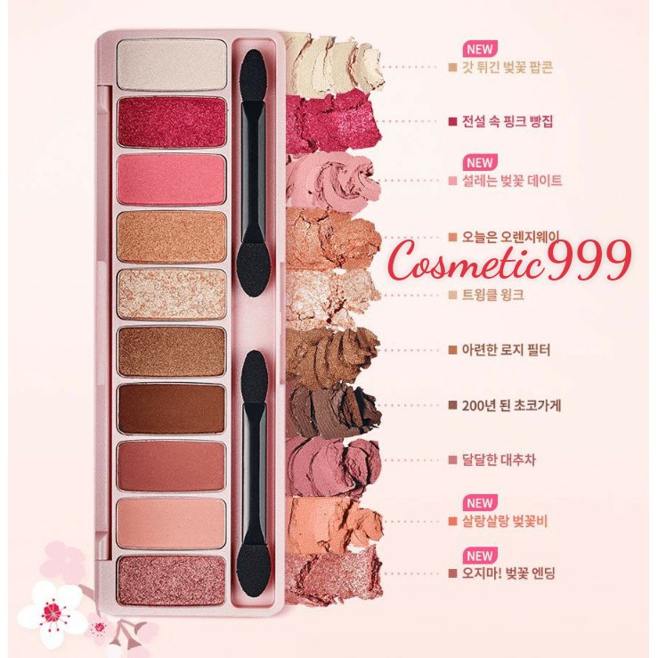 (Auth 100%) phấn mắt nhũ lì lameila 10 ô và 6 ô nội địa trung -cosmetic999