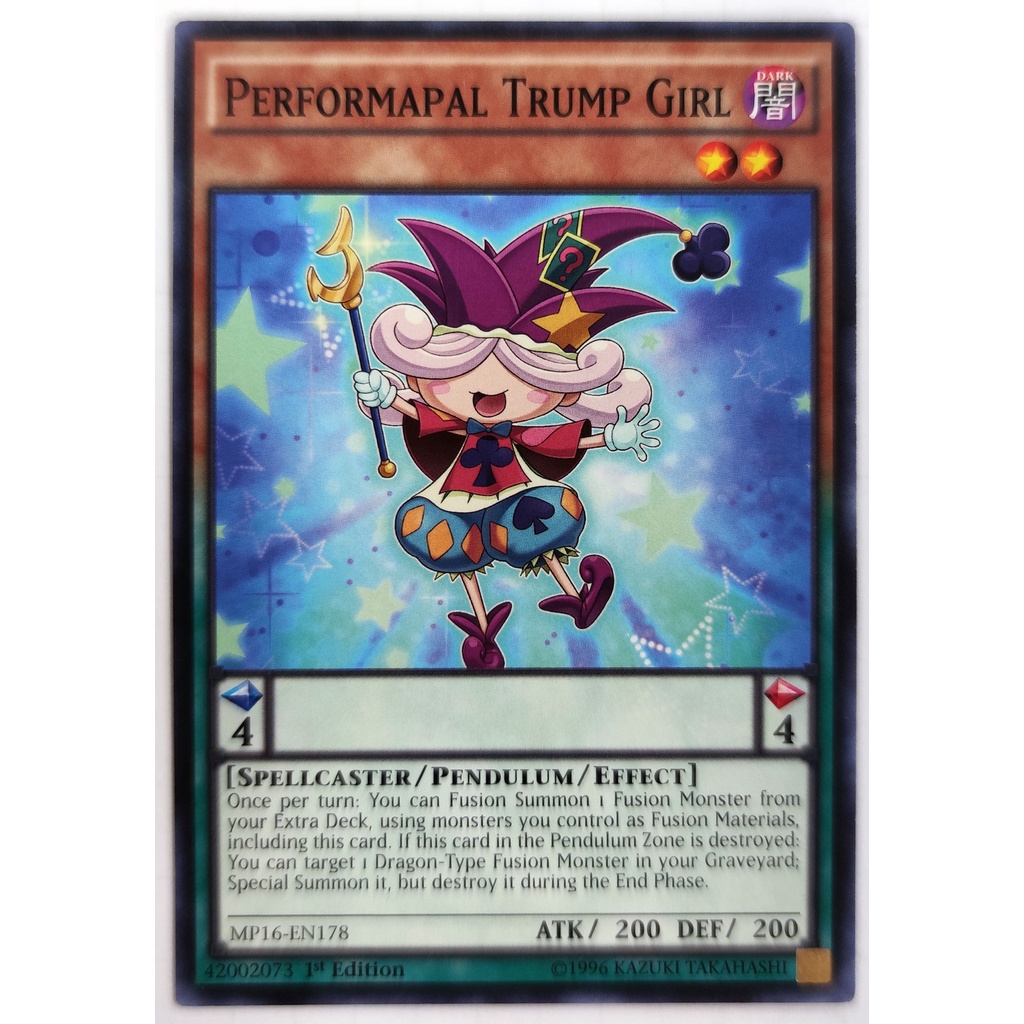 [Thẻ Yugioh] Performapal Trump Girl |EN| Common (ARC-V)