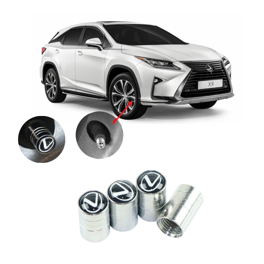 Nắp van lốp xe ô tô chất liệu kim loại không rỉ logo NISSAN,PEUGEOT,MG,lLEXUS,SUZUKI