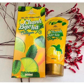 TẨY TẾ BÀO CHẾT CHANH BẠC HÀ COLLAGEN X3