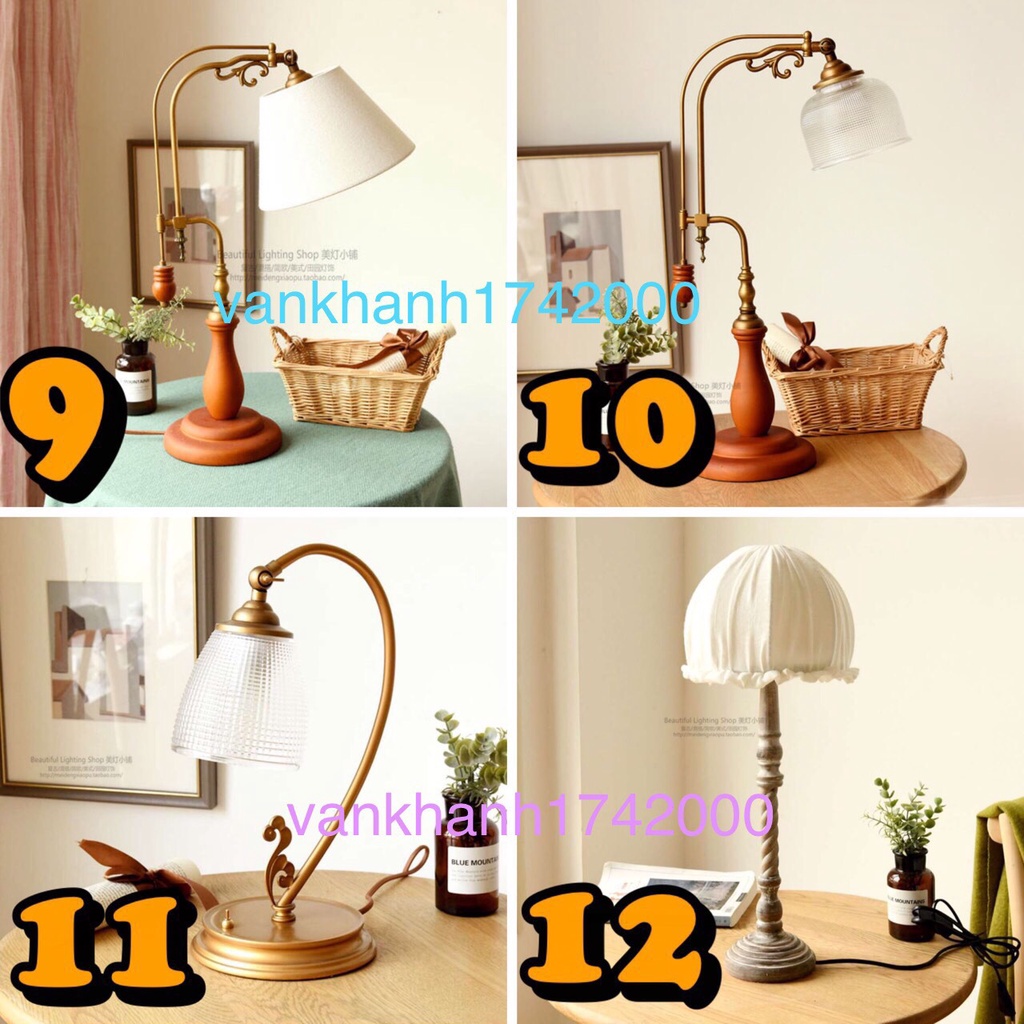 Đèn ngủ vintage / retro