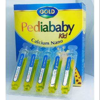 Pediababy kid calcium nano tăng chiều cao cho trẻ hộp 20 ống