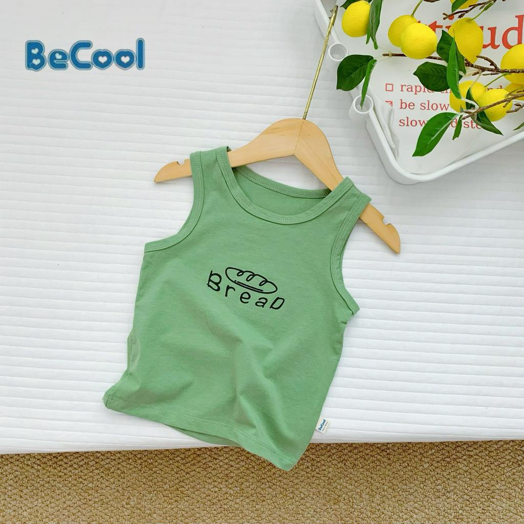 Áo ba lỗ cho bé trai, bé gái Áo thun cho bé từ 10-26kg chất cotton cao cấp BECOOL