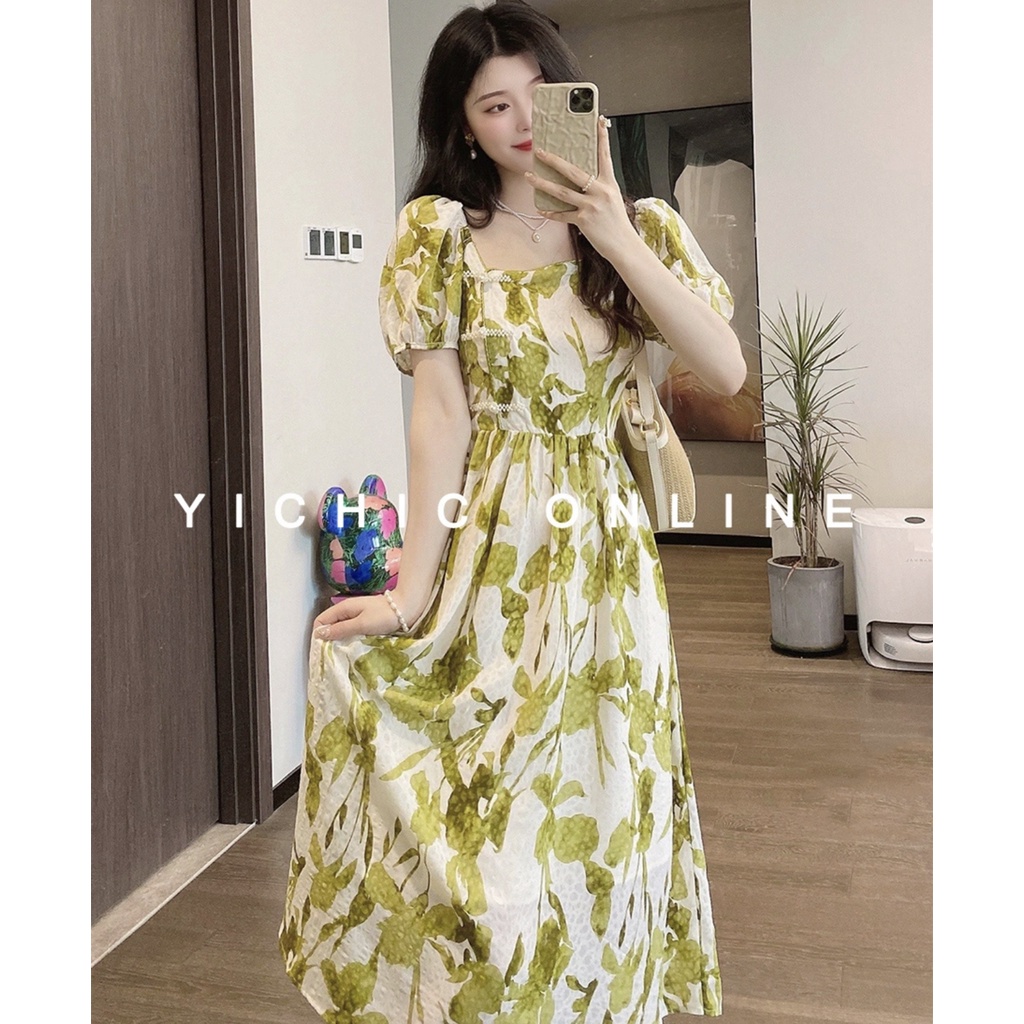 Đầm Maxi Tay Ngắn In Hoa Thời Trang Mùa Hè Dễ Phối Đồ Cho Nữ