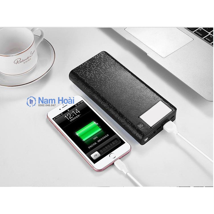 Box sạc dự phòng 8 cell hổ trợ sạc nhanh QC 3.0, PD 3.0, VOOC 3.0