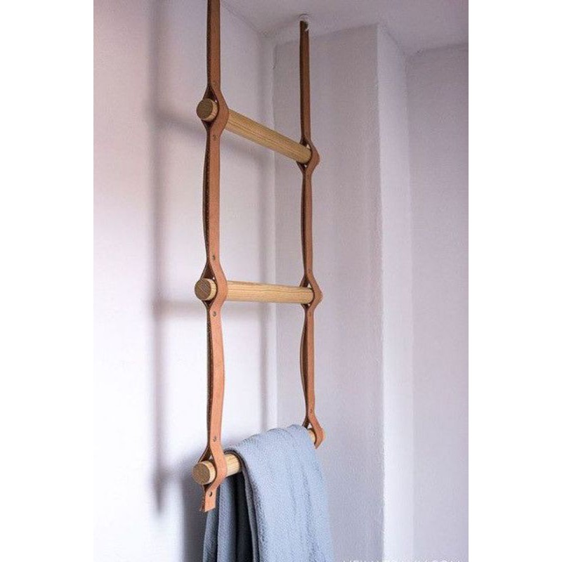 Thanh gỗ tròn ❤️FREESHIP❤️ làm thang dây thang gỗ giá treo khăn mũ quần áo
