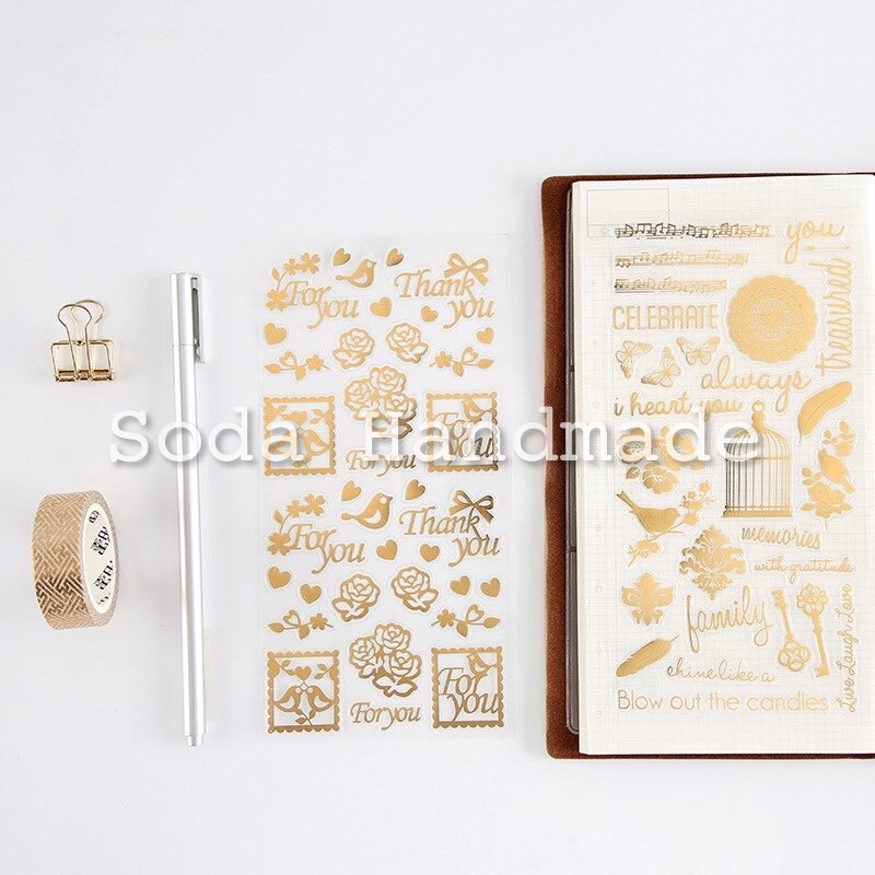 Sticker dán chữ vintage 🌈🌈