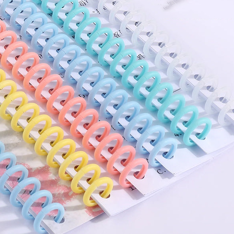 10 chiếc Binder thanh còng nhựa cao cấp đường kính 12mm và bìa nhựa đục lỗ sổ planner