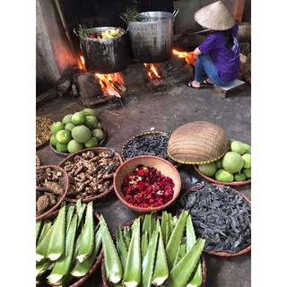Cặp dầu gội/ xã dược liệu