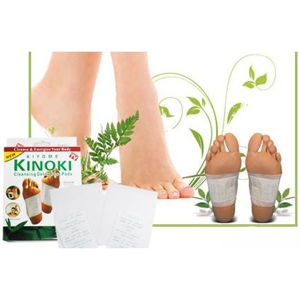 Miếng dán thải độc chân Kinoki ( hộp có 10 miếng)