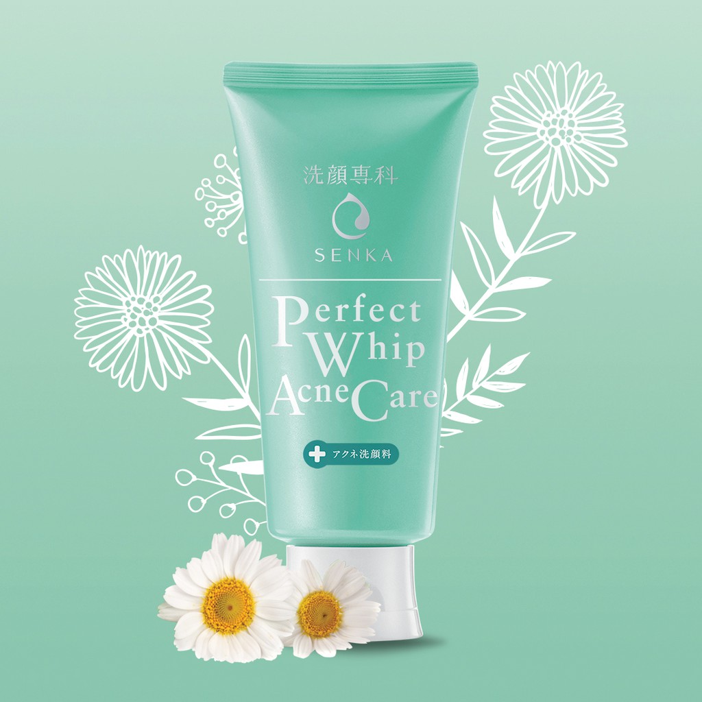[Mã FMCGMALL -8% đơn 250K] Sữa rửa mặt dành cho da mụn Senka Perfect Whip Acne Care 100g | BigBuy360 - bigbuy360.vn