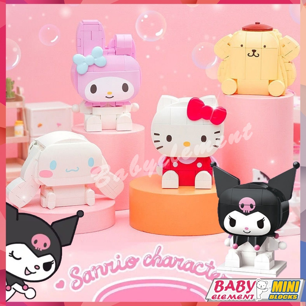 KP Triều Chơi Sanrio Khối Xây Dựng Hello Kitty Giai Điệu Của Tôi Kuromi Mô Hình Trang Trí Tự Làm Người Lớn Đồ Chơi Trẻ Em Quà Tặng