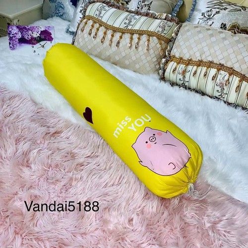 Ruột gối ôm ép hơi siêu êm gòn 3d dài 100cm x 30cm