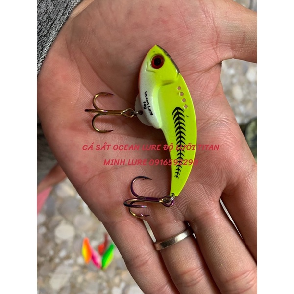 MỒI GIẢ CÁ SẮT OCEAN LURE ĐỘ LƯỠI TITAN SIÊU NHẬY CÁ