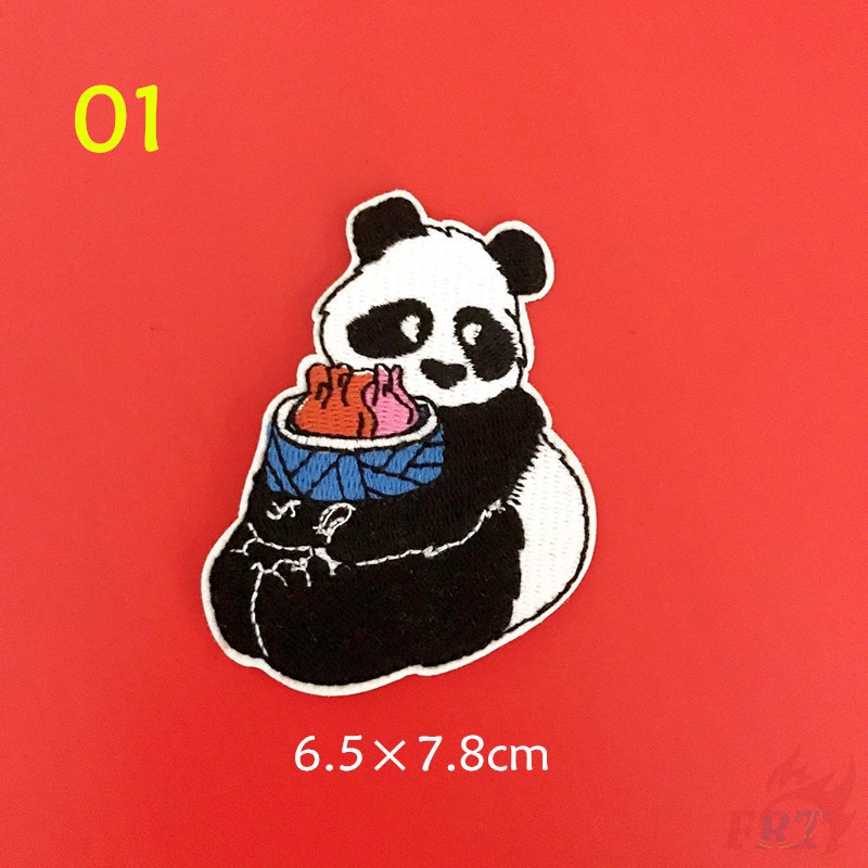 ❀ Miếng Dán Ủi Hình Gấu Trúc Dễ Thương ❀ 1pc Tự Làm May Trên Các Bản Vá Lỗi
