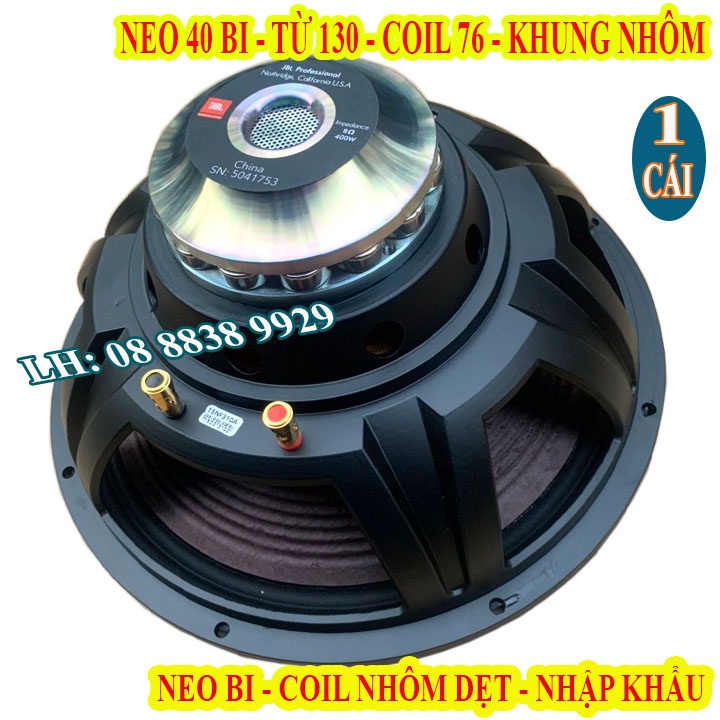 CỦ LOA BASS 40 TỪ NEO BI SỊN MÀNG HỒNG TỪ 130 COIL 76 NHÔM DẸT NHẬP KHẨU - GIÁ 1 CHIẾC