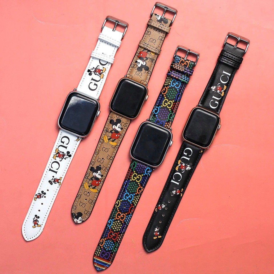 Dây Apple Watch da Guc.ci Mickey 2021