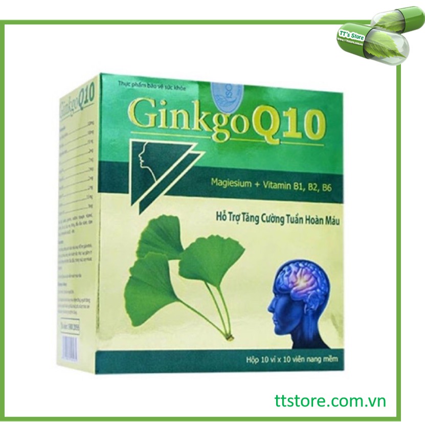 GINKGO Q10 ISOPHARCO [Hộp 100 viên] - [ginko q10 / ginkgo biloba, ginkgoq10]