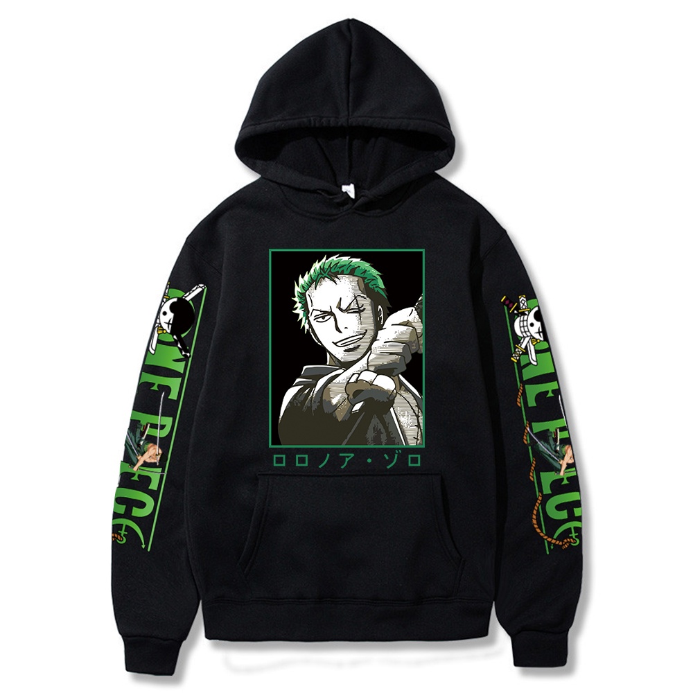 Áo Hoodie In Hình Hoạt Họa One Piece Cá Tính Cho Nam Áo Khoác Chui Đầu In Hình Luffy Kiểu Hip-Hop Đường Phố Cá Tính