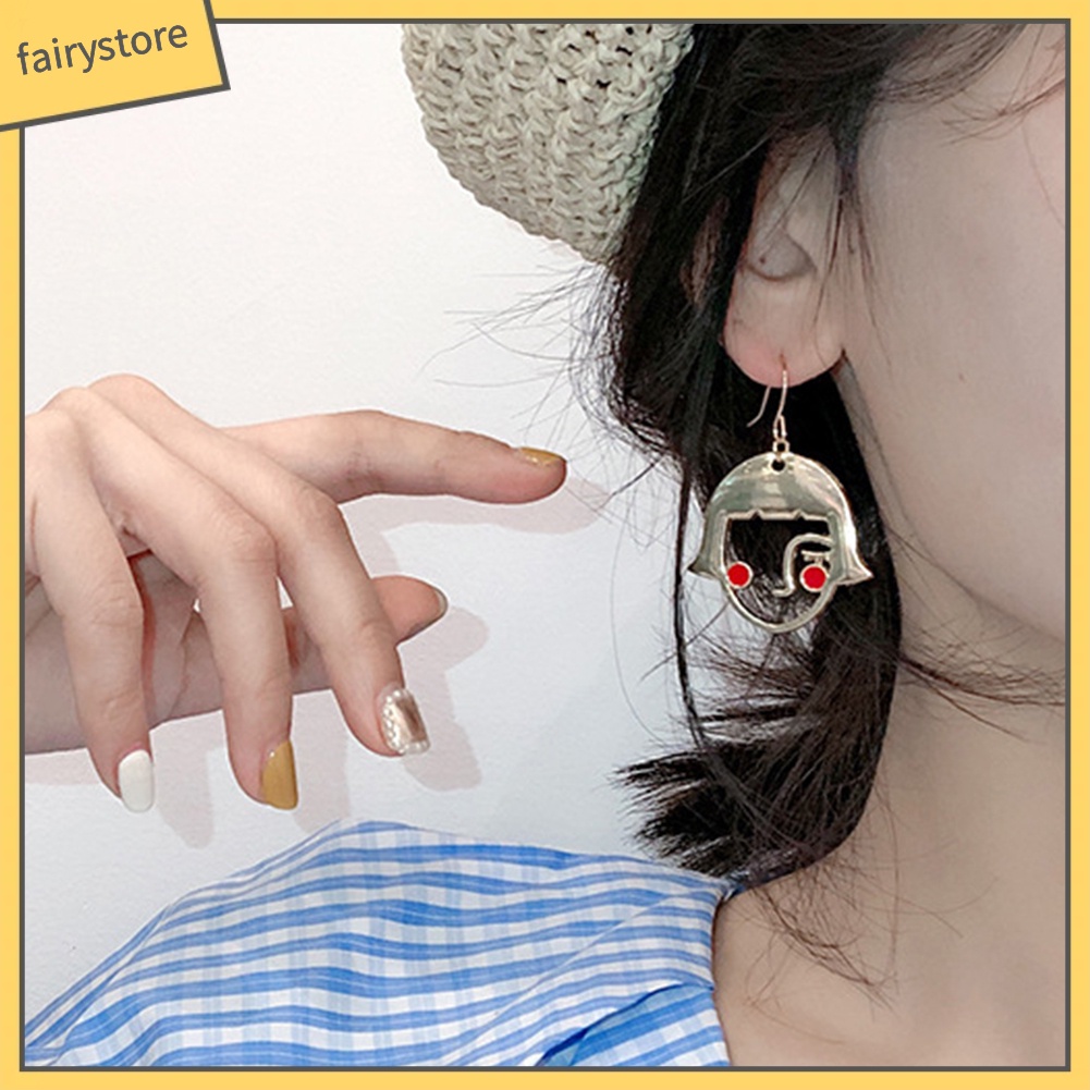 Khuyên Tai Hợp Kim Hình Khuôn Mặt Vui Nhộn
