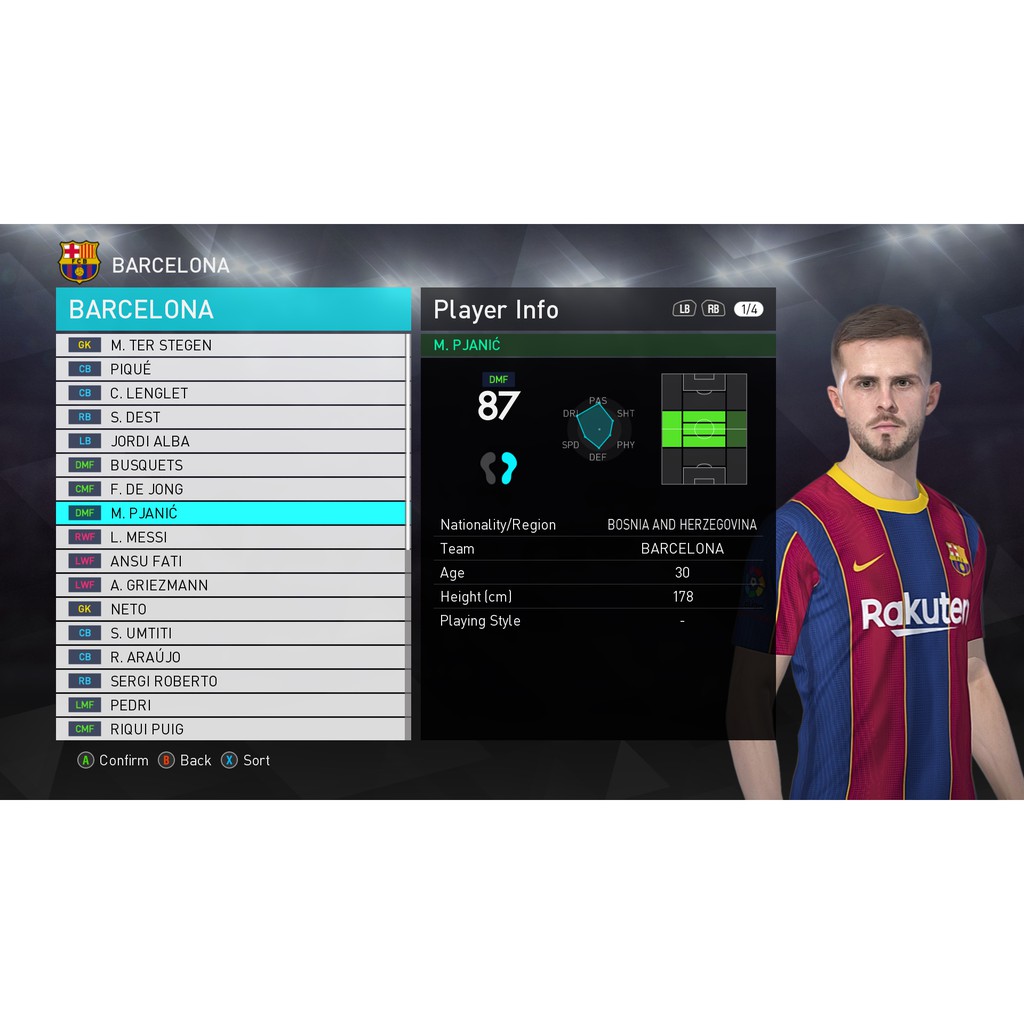 Bộ 2021 Miếng Dán Chơi Game Pes 2018