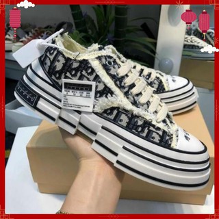 [Xả Kho] Giày xvessel🎁 freeship🎁 dio đế gỗ, giày CV rách tăng chiều cao nam nữ mới