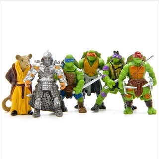Set 6 Mô Hình Nhân Vật Ninja Rùa Dễ Thương