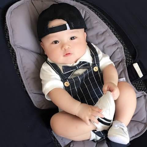 Body giả yếm bé trai cao cấp - từ 3-13kg - Công tử - Siêu mát - Thấm hút - Qùa tặng - Đầy tháng - SHUBISHOP.VN