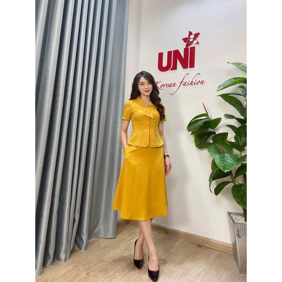 Áo Sơ Mi Nữ Ngắn Tay Croptop Cách Điệu 3AKGB101- UNI KOREAN FASHION [CHÍNH HÃNG]