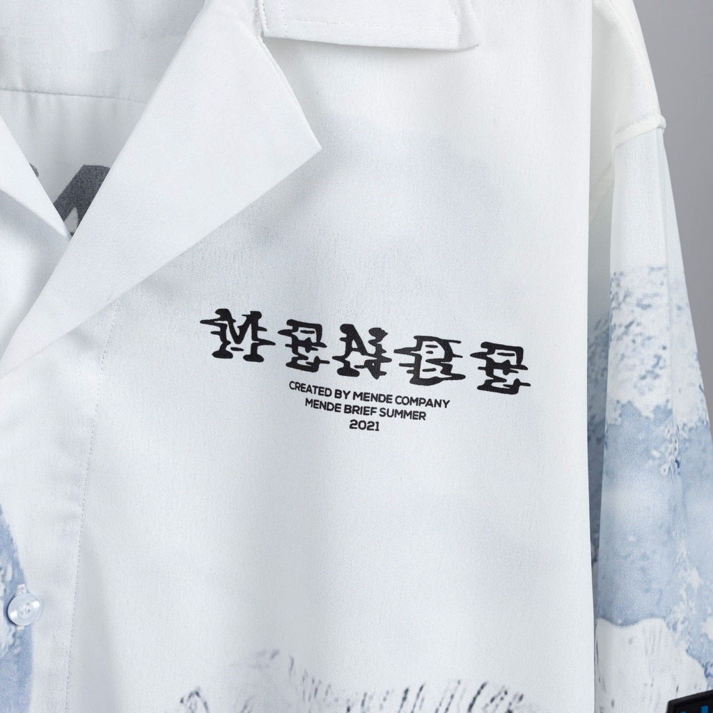 MENDE - Snow Tain Shirt - Áo sơ mi nam tay ngắn MENDE | BigBuy360 - bigbuy360.vn