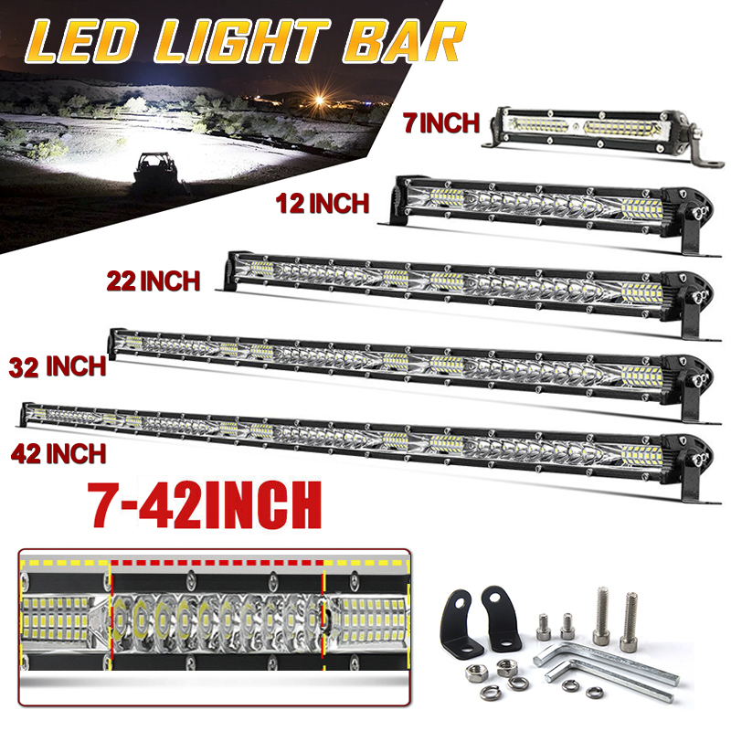 Thanh đèn LED siêu mỏng 7/12/22/32 inch cho xe tải chất lượng cao