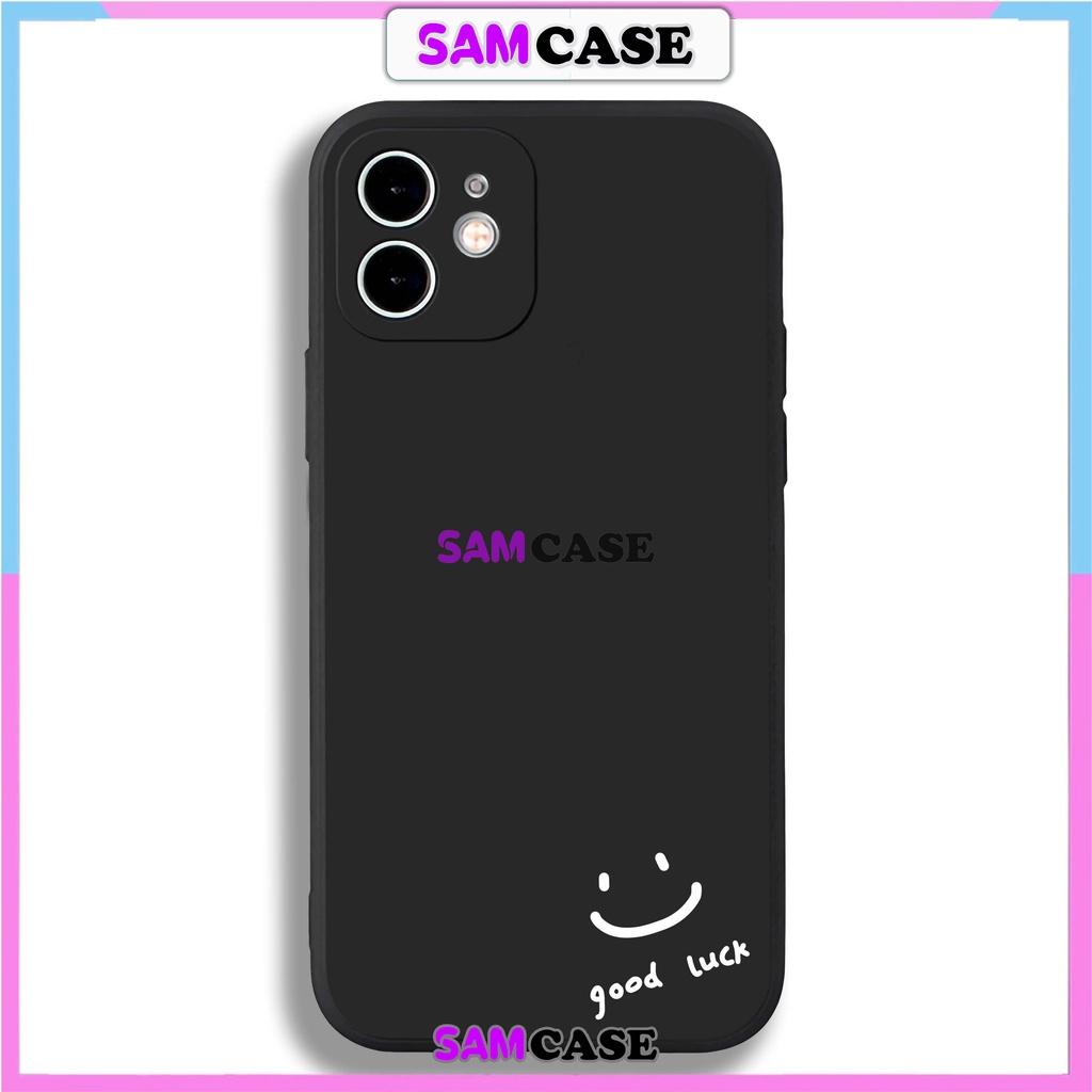 Ốp lưng iPhone cặp đôi cute cạnh viền vuông silicon dẻo cho iphone 6/6s/7/8/X/XS/XR/11/12/13/14 Pro Plus Max Good Luck