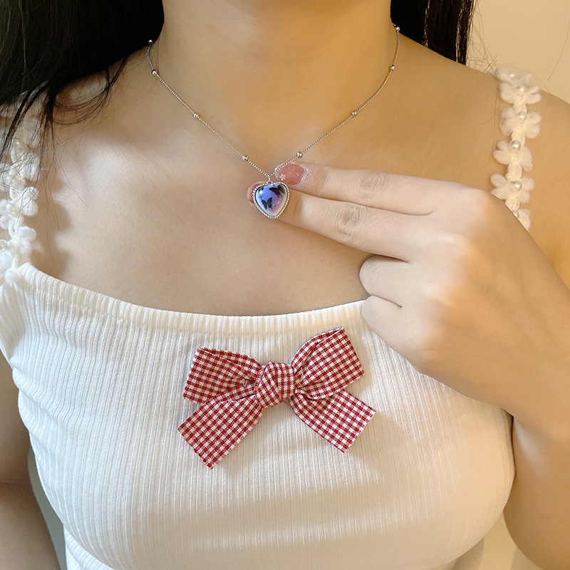 Dây Chuyền Mặt Hình Thỏ Và Bướm Phong Cách Retro Pháp Thời Trang